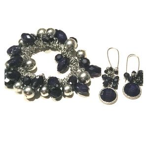 Bracelet and earrings